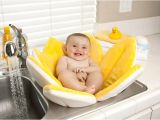 Baby Bathtub Kitchen Sink Blooming Bath A Flower Shaped Baby Support for Sink Baths