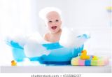 Baby Bathtub Laughing Baby Bath Stock S & Vectors