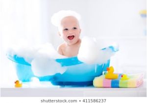 Baby Bathtub Laughing Baby Bath Stock S & Vectors