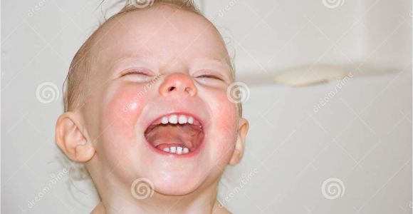 Baby Bathtub Laughing Baby Laughing In Bathtub Royalty Free Stock Image