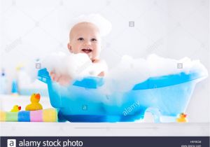 Baby Bathtub Laughing Happy Laughing Baby Taking A Bath Playing with Foam