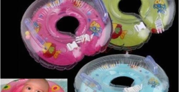 Baby Bathtub Neck Ring New Baby Aids Infant Swimming Neck Float Ring Safety