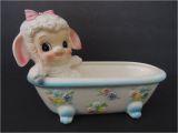 Baby Bathtub Planter Vintage 1950 S Planter Little Lamb In A Bathtub Rare