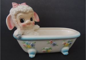 Baby Bathtub Planter Vintage 1950 S Planter Little Lamb In A Bathtub Rare