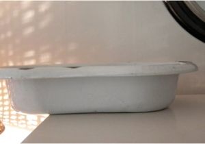 Baby Bathtub Planter Vintage French White Enamel Baby Bath Tub Planter