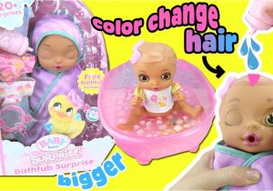 Baby Bathtub Surprise Canada Baby Born Surprise Bathtub Surprise Doll Unboxing Bigger