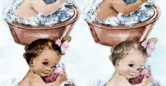 Baby Bathtub Vintage Vintage Washtub Baby Girl & Boy Bath Tub 2 Skin tones