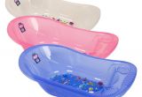 Baby Bathtub with Drain Patterned Transparent Baby Bathtub with Drain Health