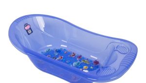 Baby Bathtub with Drain Patterned Transparent Baby Bathtub with Drain Health