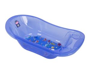 Baby Bathtub with Drain Patterned Transparent Baby Bathtub with Drain Health