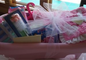 Baby Bathtub with Infant Sling Baby Shower Gift for A Girl Bathtub Filled with Items