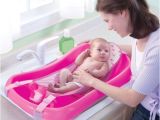 Baby Bathtub with Infant Sling the First Years Infant to toddler Pink Tub with Sling