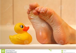 Baby Bathtub with Legs Feet Taking with Bath Duck Stock Image Image Of Bathtube