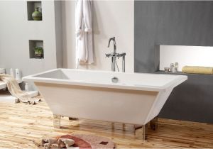 Baby Bathtub with Legs Square Claw Foot Baby Bath Tub with Four Stainless Steel