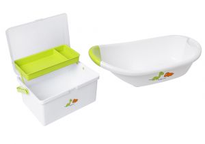 Baby Bathtub with Plug New Safetots Newborn Uni Baby Bath with Plug and Box