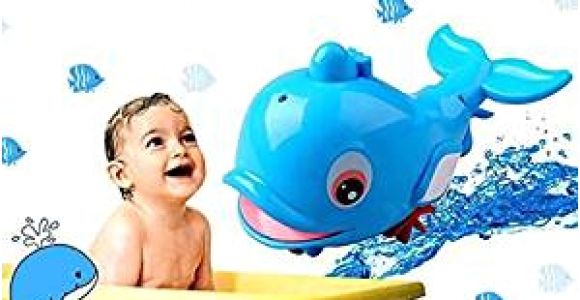 Baby Bathtub with Sprayer Amazon Cute Swimming Dolphin Spray Water Bath toys