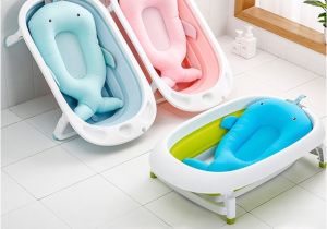 Baby Bathtub with Support Baby Bath Tub Newborn Baby Foldable Baby Bath Tub Pad