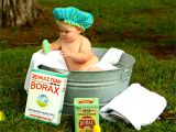 Baby Boy Bathtubs Shirtless Baby Boy In Galvanized Tub · Free Stock