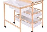 Baby Changing Table with Bathtub Amazon Costzon Baby Changing Table Diaper Nursery