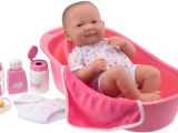 Baby Doll Bathtub toy Amazon Jc toys 14" La Newborn Deluxe Bath Set Baby