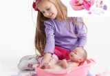 Baby Doll Bathtub toy Jc toys Baby Doll Bath towel Bathtub Bottle Newborn Kid