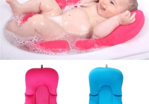 Baby Doll for Bathtub 2 Colors Elastic Fabric Baby Bath Tub Air Cushion Lounger Pillow Pad
