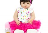 Baby Doll for Bathtub Npk 57cm Full Body Silicone Reborn Baby Doll Girl Bath toys soft