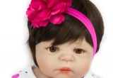 Baby Doll for Bathtub Npk 57cm Full Body Silicone Reborn Baby Doll Girl Bath toys soft