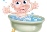 Baby In Bathtub Cartoon Happy Cartoon Baby In Bath Stock Vector Illustration Of