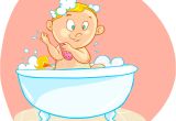 Baby In Bathtub Cartoon Happy Cartoon Baby Kid In Bath Tub Stock Vector