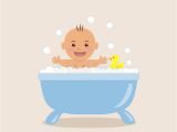 Baby In Bathtub Laughing at Dog Laughing Duck Stock Vector Illustration Of Clipart