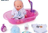 Baby In Bathtub toy Bdcole 12inches 30cm Reborn Baby Doll Bath toy Purple