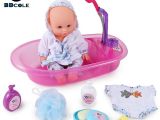 Baby In Bathtub toy Bdcole 12inches 30cm Reborn Baby Doll Bath toy Purple