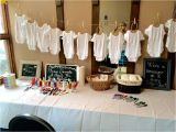 Baby Shower Decor Kits This Activity Table Included A Onesie Decorating Station Mommy