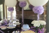 Baby Shower Decoration Kits for Girl Lavender Bridal Shower 36in Balloons Pompoms and Frilly Ribbons