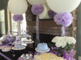 Baby Shower Decoration Kits for Girl Lavender Bridal Shower 36in Balloons Pompoms and Frilly Ribbons