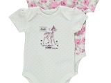 Baby Shower Decorations asda 2 Pack Bambi Bodysuits Baby George at asda Baby Kids Girls