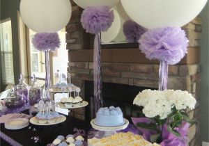 Baby Shower Decorations Images Lavender Bridal Shower 36in Balloons Pompoms and Frilly Ribbons