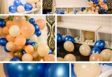 Baby Shower Party Kits Baby Christening Party Baby Shower Party Blue Peach and Gold Photo