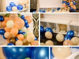 Baby Shower Party Kits Baby Christening Party Baby Shower Party Blue Peach and Gold Photo