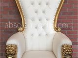 Baby Shower Throne Chair Rental Nyc Absolom Roche Lion Throne Chair Gold White Absolom Roche