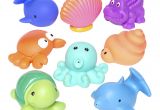 Baby with Bathtub toy Party Squirties Sea Baby Bath toys Elegant Baby