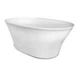 Back Center Drain Bathtubs American Bath Factory William 60 In White Acrylic Oval