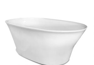 Back Center Drain Bathtubs American Bath Factory William 60 In White Acrylic Oval