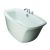 Back Center Drain Bathtubs Jacuzzi Primo White Acrylic Oval Freestanding Bathtub with