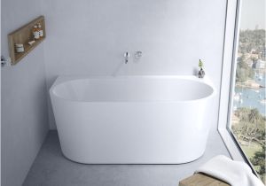 Back to Wall Freestanding Bathtub Aura Back to Wall Freestanding Bath • Smart Style Bathrooms