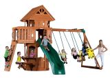 Backyard Adventures Playsets Gorilla Playsets Chateau Deluxe Wood Swing Set 01 0003 T