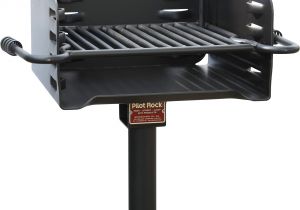 Backyard Classic Professional Charcoal Grill Pilot Rock Heavy Duty Steel Park Style Charcoal Grill 16in X 16in