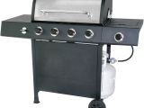 Backyard Classic Professional Charcoal Grill Revoace 4 Burner Lp Gas Grill with Side Burner Stainless Steel