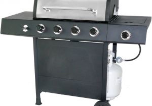 Backyard Classic Professional Charcoal Grill Revoace 4 Burner Lp Gas Grill with Side Burner Stainless Steel